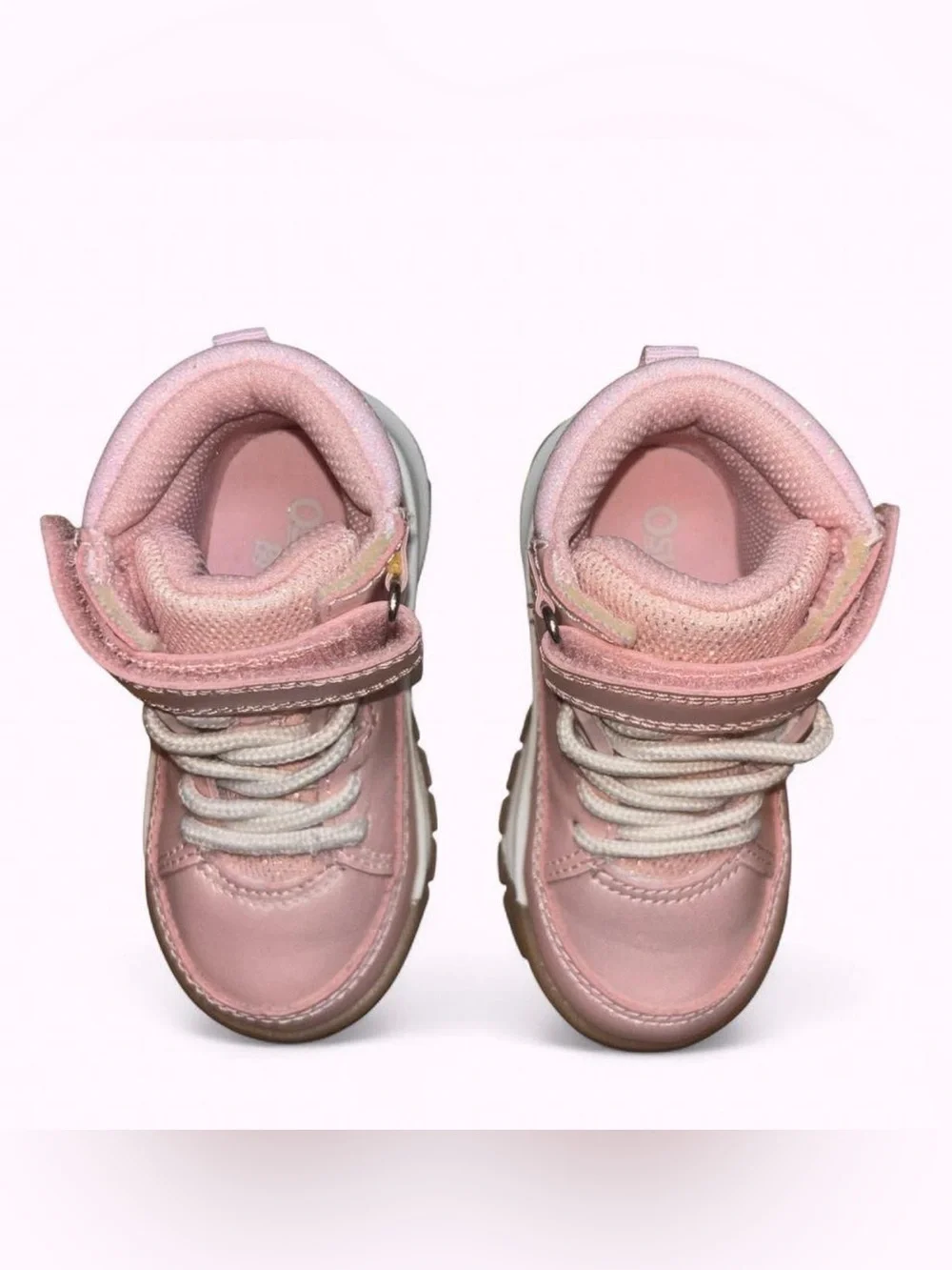 OshKosh B'gosh Pink Metallic Kids High-Top Boots